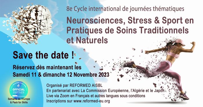 2023 03 Affiche 1 Save the date 1 Fr 700 Neurosciences Stress Sport REFORMED